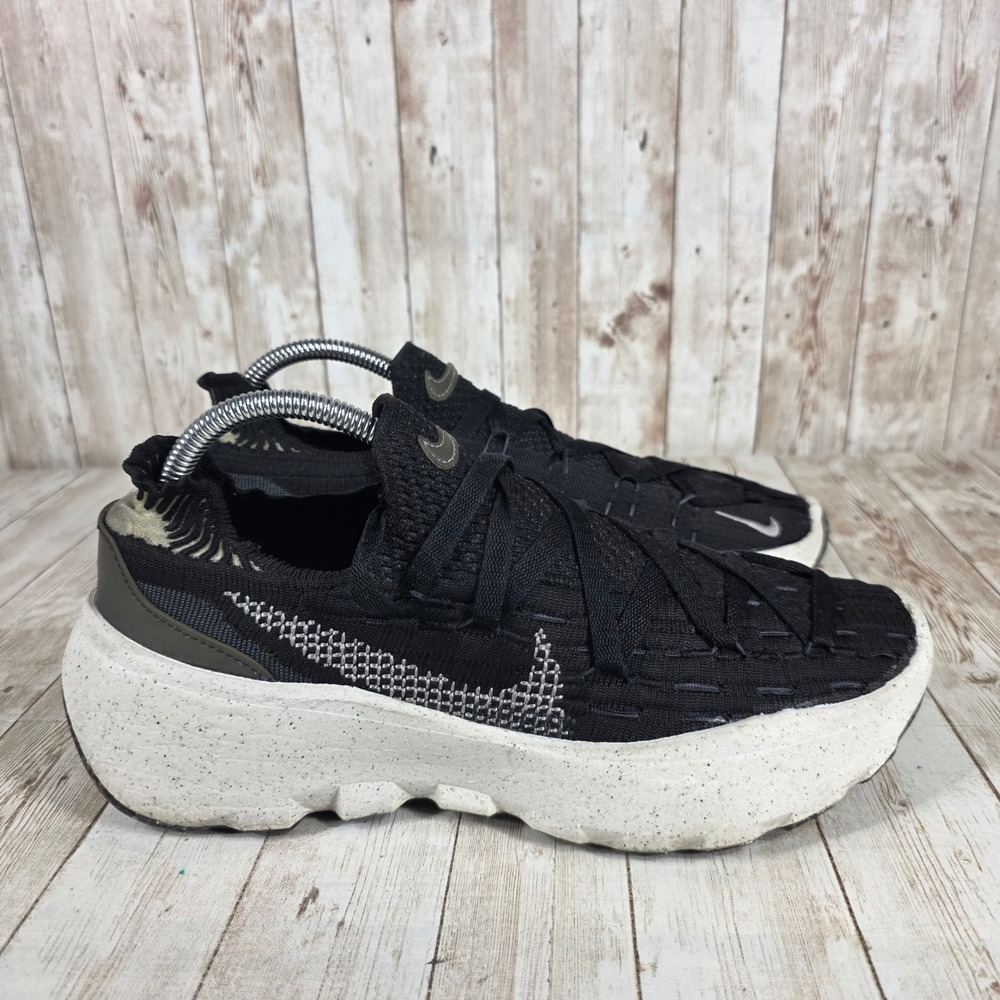 Nike‎ Crater Remixa Sneakers Sustainable Casual Shoes Black White US 9.5
